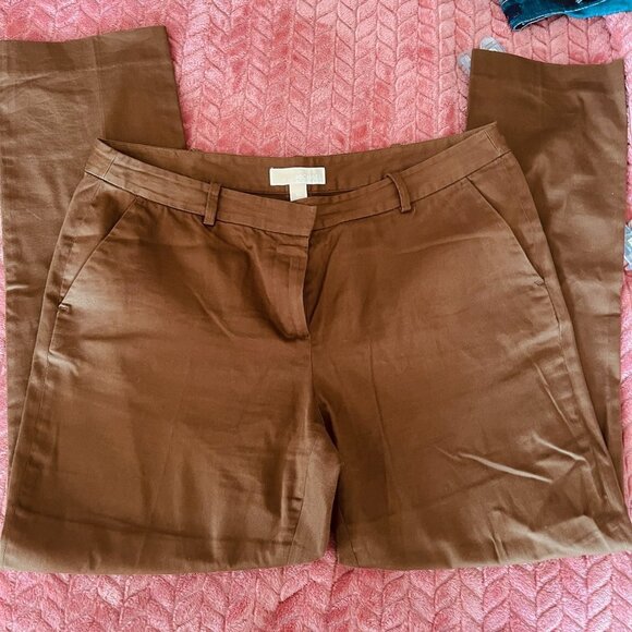 Michael Kors Brown Khaki Pants -- Size 10 👖🌟 - Picture 2 of 4